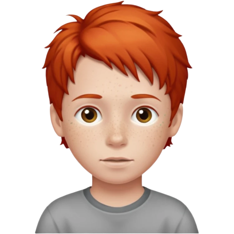red haired kid  emoji