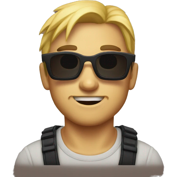 Diablo tengo con gafas de sol emoji
