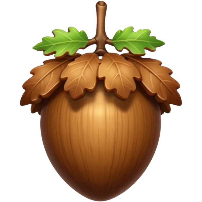 oak acorn emoji