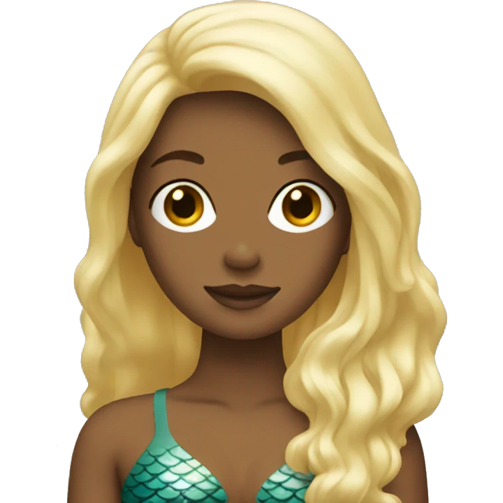Mermaid with blonde hair  emoji