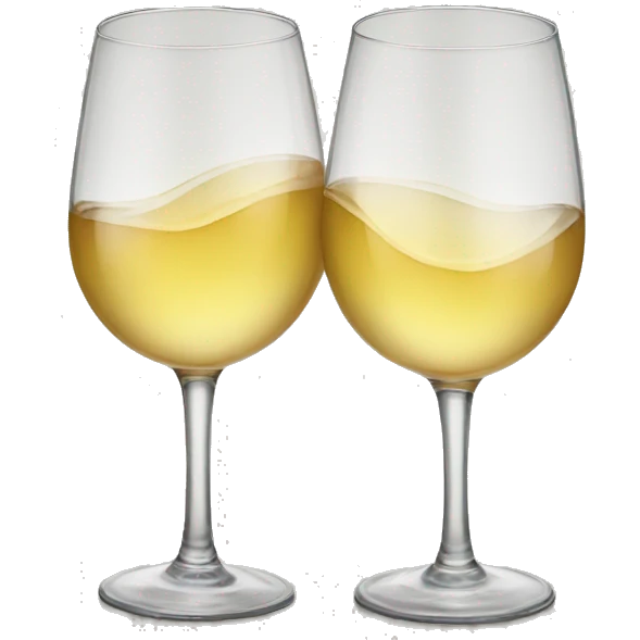 two glasses cheering  emoji