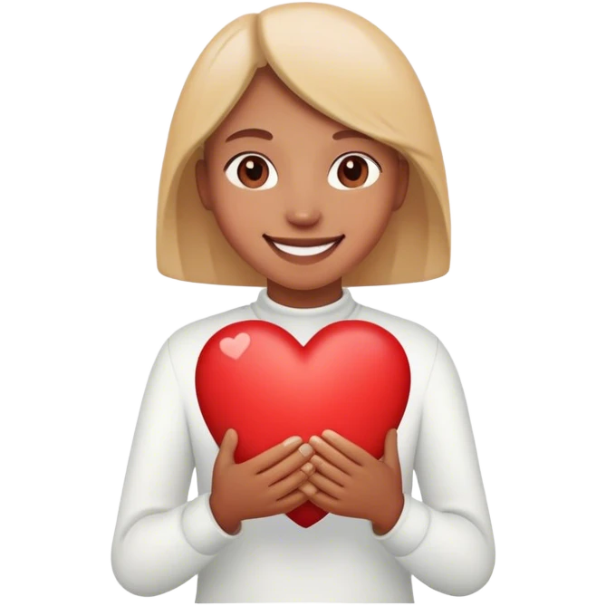 Smile with a heart emoji