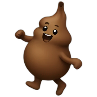 Poo dancing emoji
