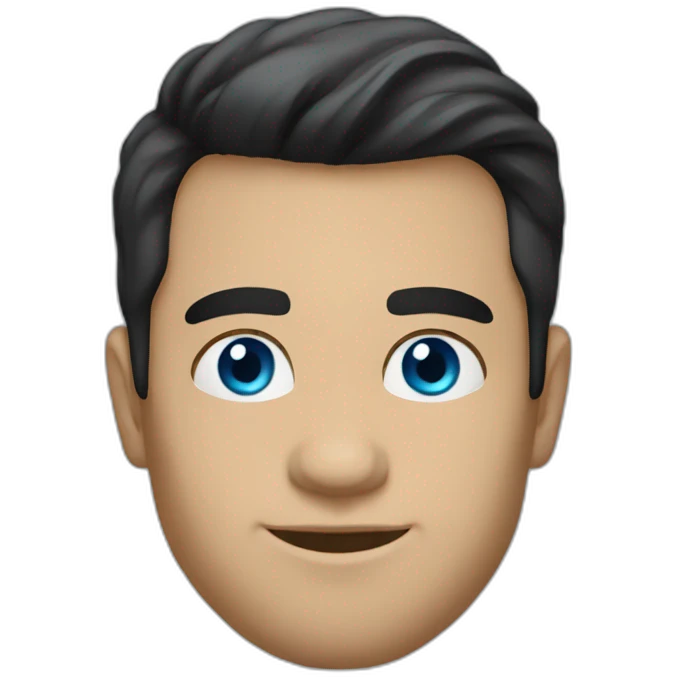 black hair, 30 year old, caucasian, billionaire, blue eyes, entrepreneur emoji