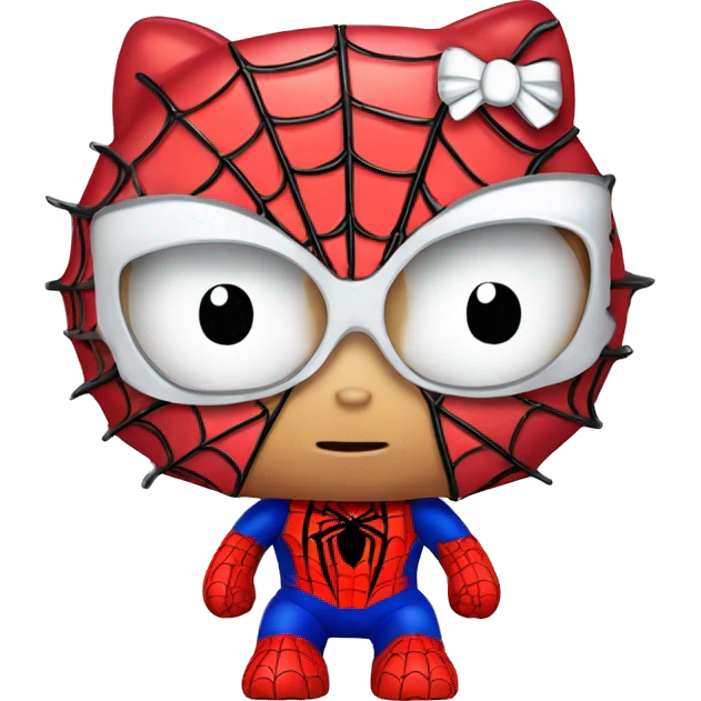 Hello kitty spider man emoji