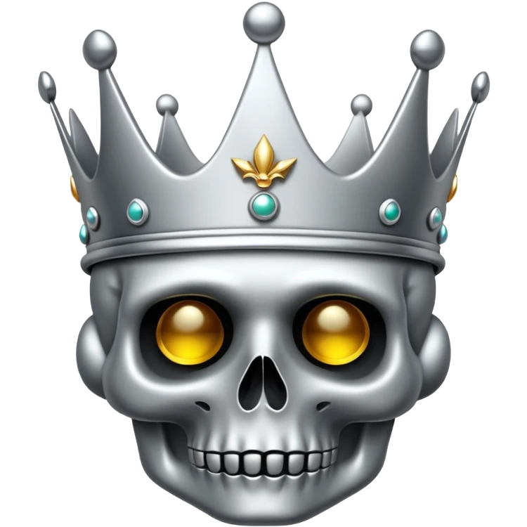 Totenkopf mit krone  emoji