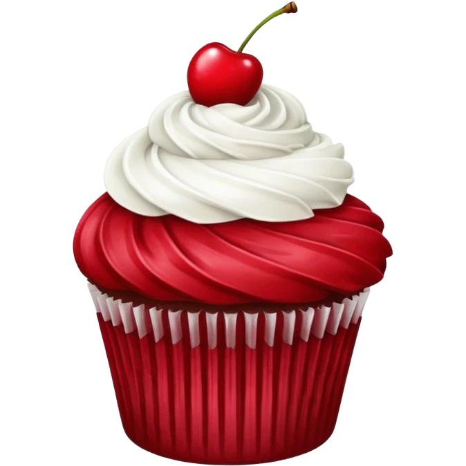 Red velvet cupcake  emoji