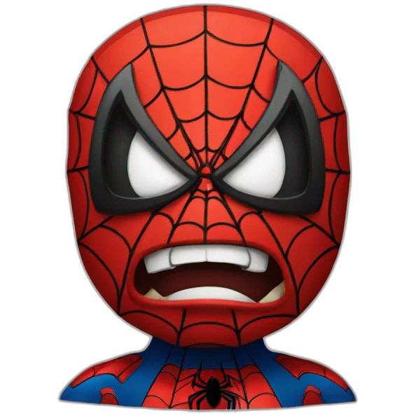 Spiderman angry emoji