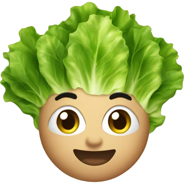 head of lettuce emoji