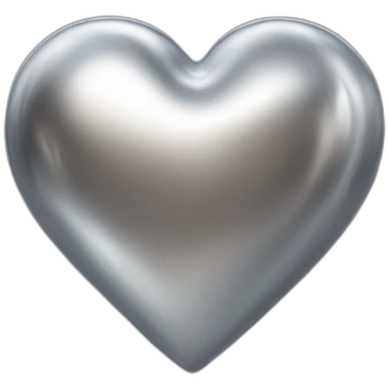 stainless-heart emoji