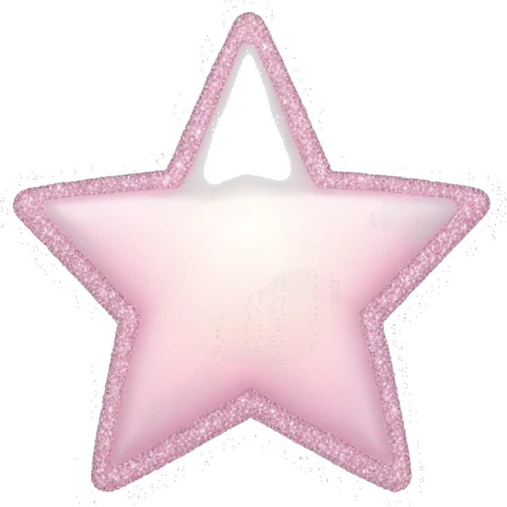 pale pink star sparkle emoji
