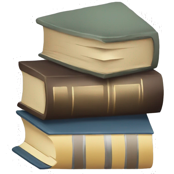 neutral stack of books emoji