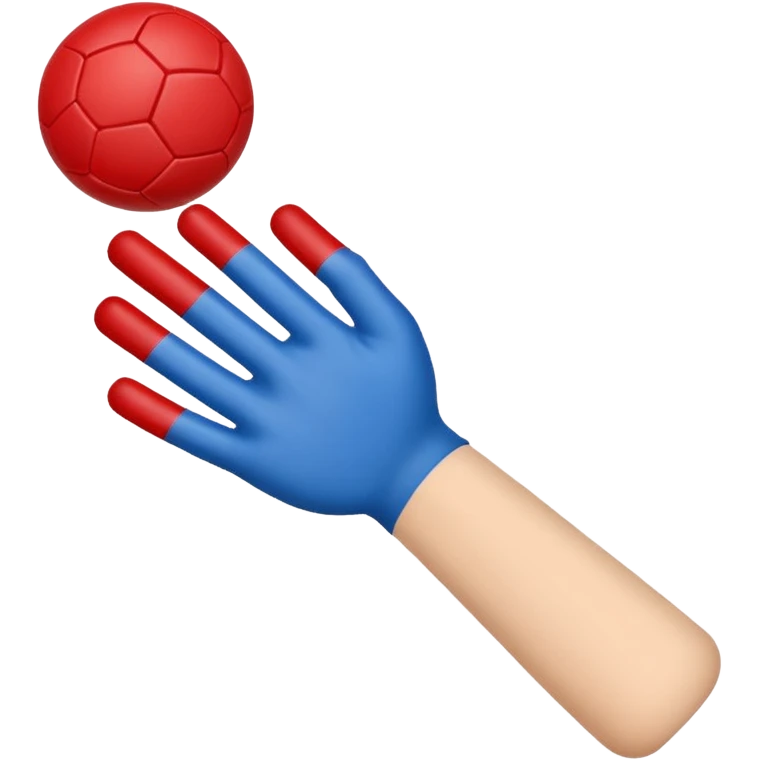 Finger football  in blue (#00A3E0) and red (#F9423A)  emoji