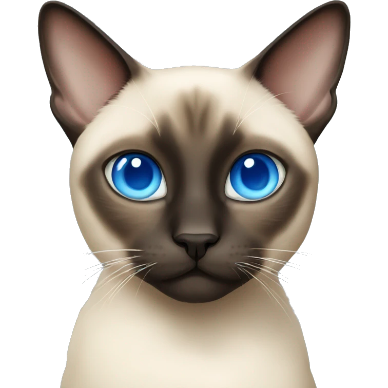 Siamese cat with blue eyes emoji