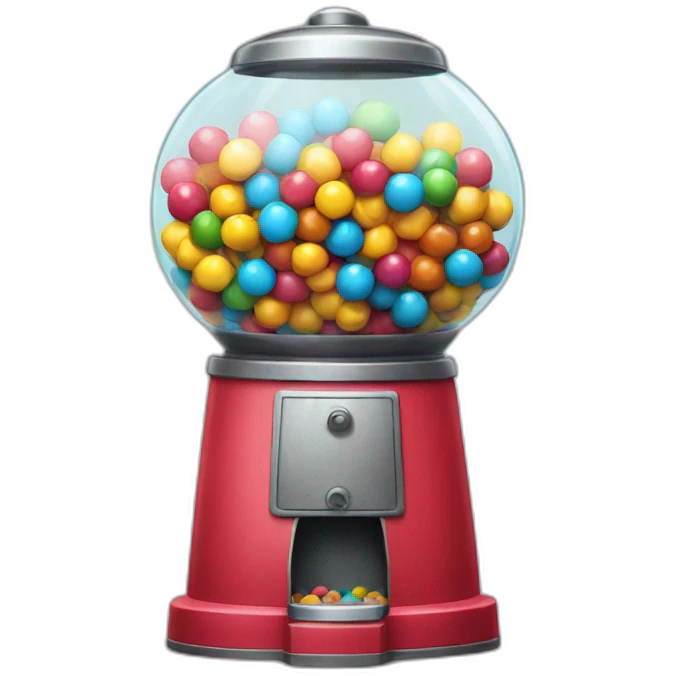 Gumball machine emoji