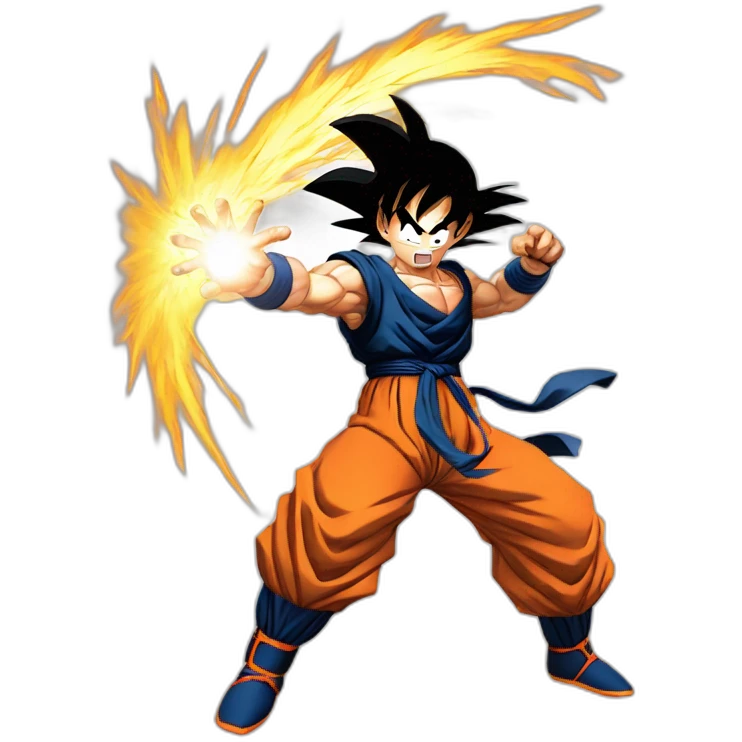 Son Goku make Kamehameha emoji