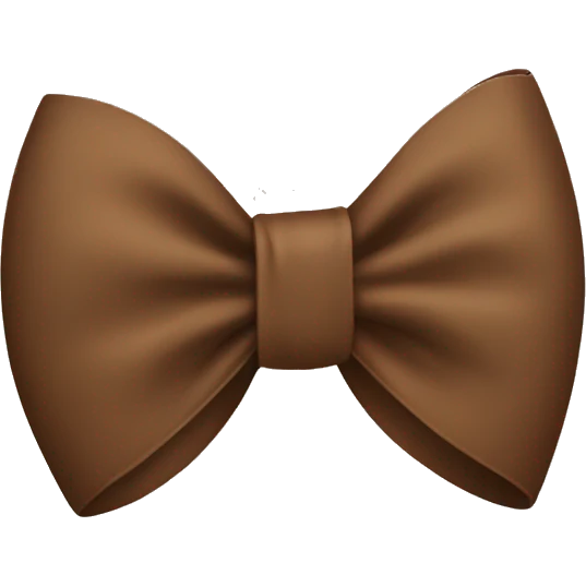 Brown bow emoji