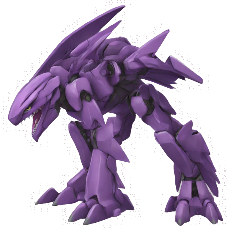  Cool Edgy Godly Futuristic Digimon-Fakemon-Genesect-Reptile full body emoji