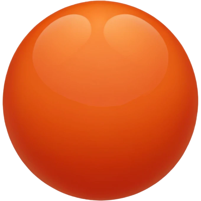 coral color sphere, only sphere. emoji