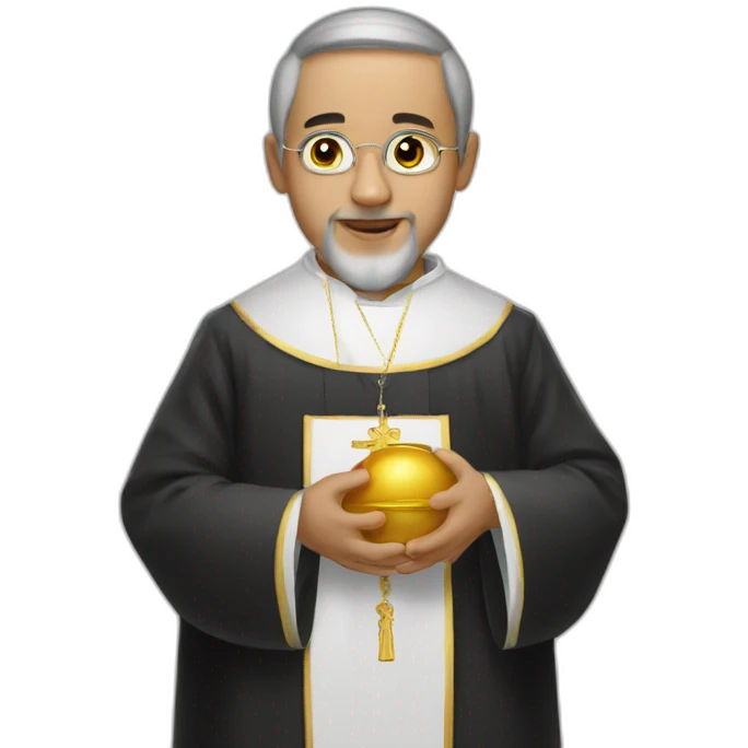 an orthodox priest is baptized emoji