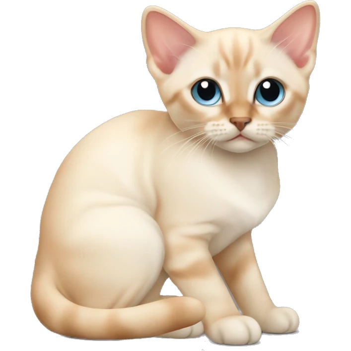 Flame point Siamese kitten emoji