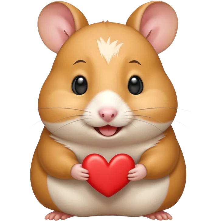 happy love smile hamster emoji
