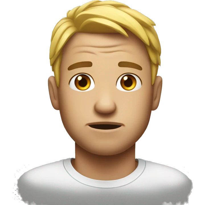 Cringe and sweat emoji