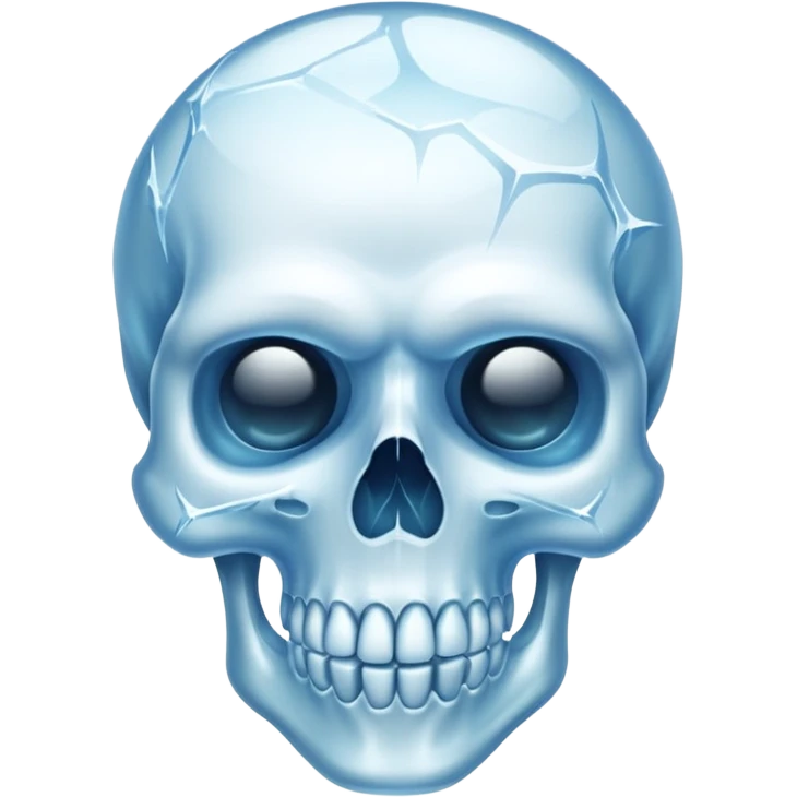 Tête de mort gelé 😳 emoji