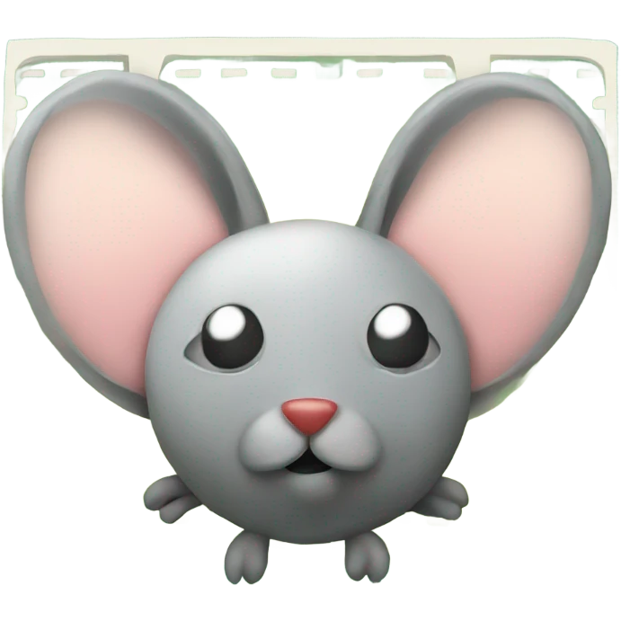 Fly ticket with bunny  emoji