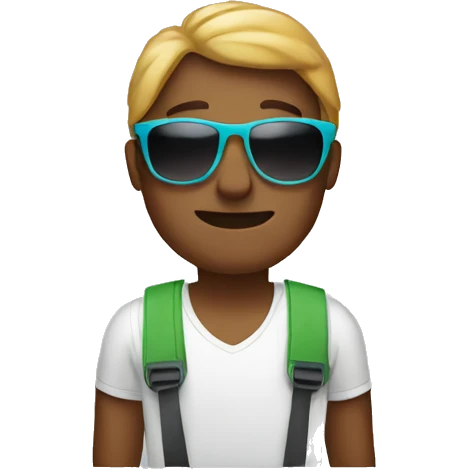 Man wearing sunglasses in the summer emoji