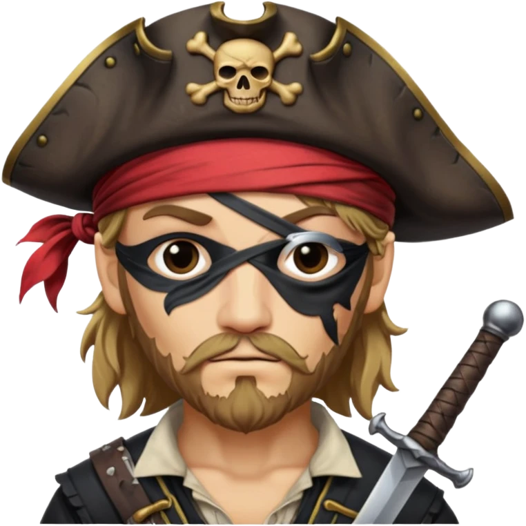 pirate and parrot emoji