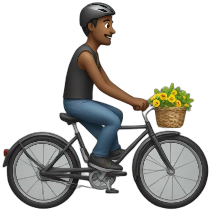 Man on bike emoji