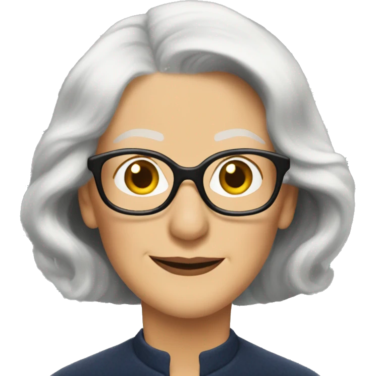 Helen Mirren with glasses emoji