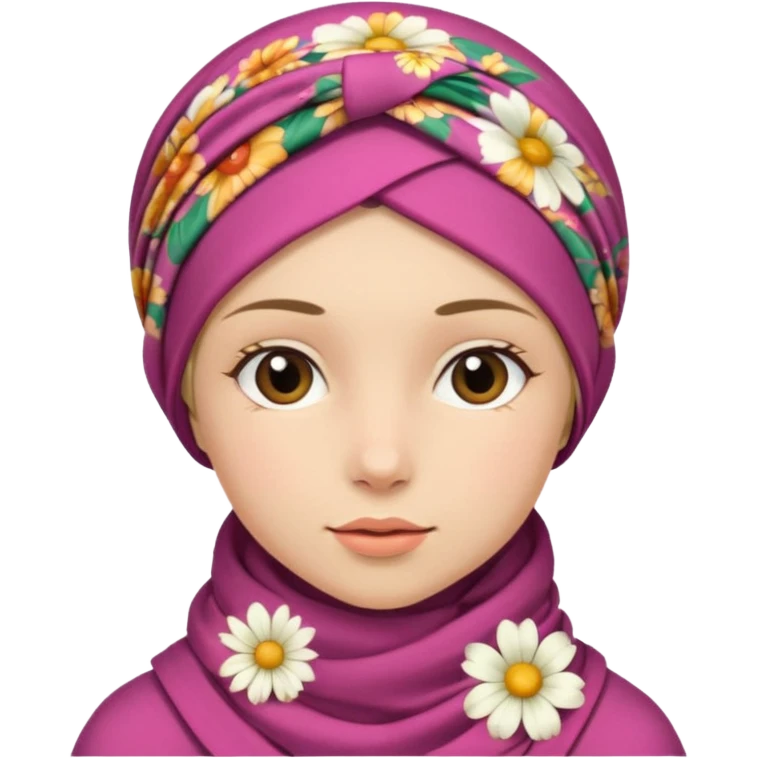 A girl wearing a headscarf emoji
