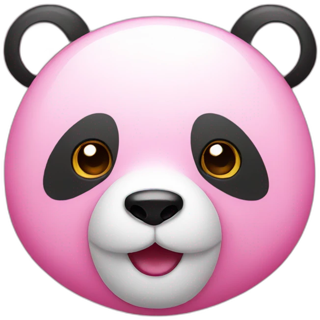 Pink panda emoji
