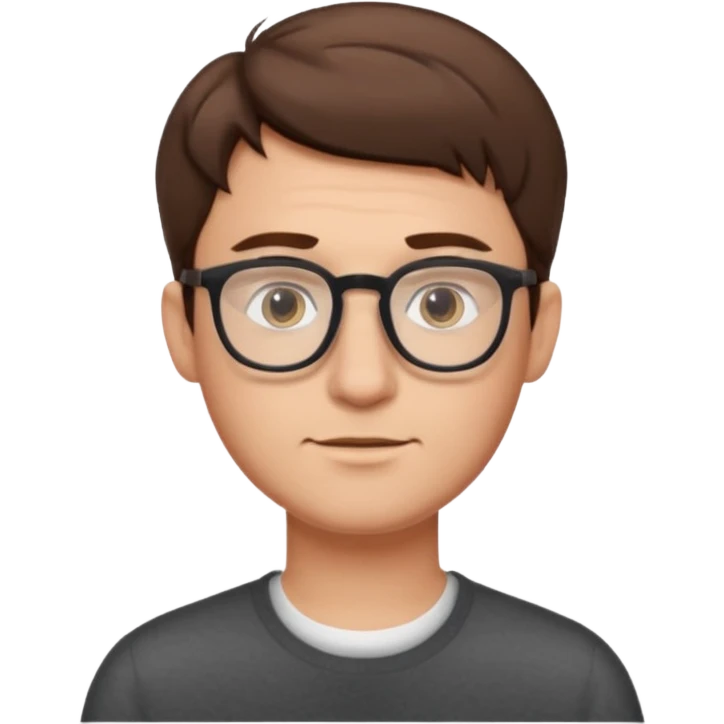 man with glasses emoji