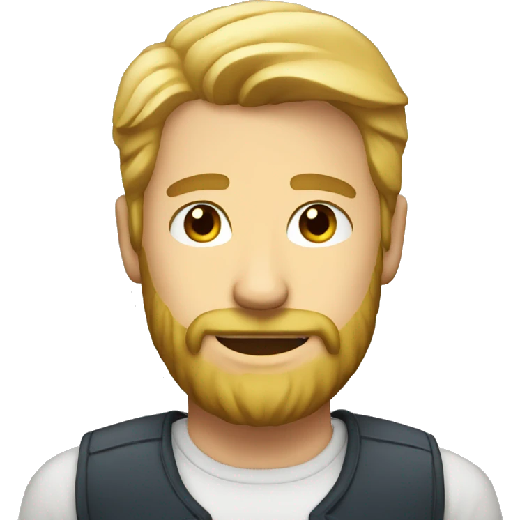 Handsome blond men with beard emoji