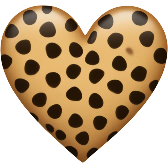 Cheetah Print Heart emoji