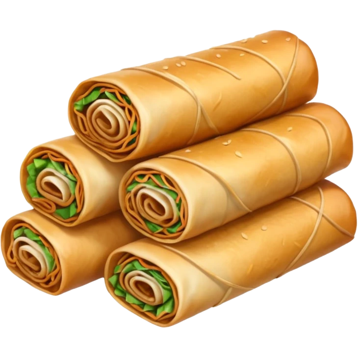 Spring Rolls in the bin  emoji
