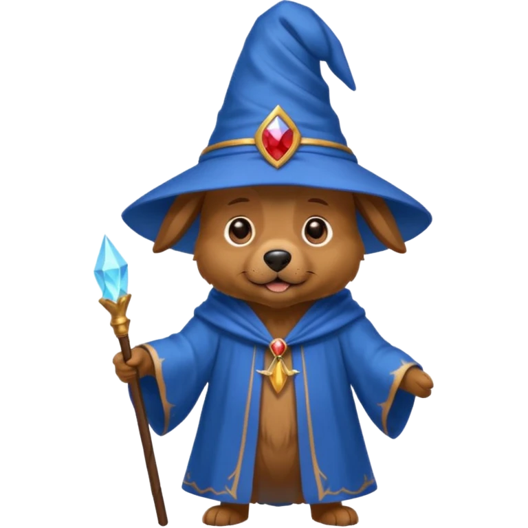 Dog wizard emoji