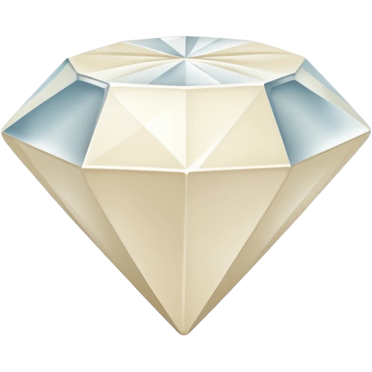 diamond shape carved from ivory. square tilted 45 degrees emoji