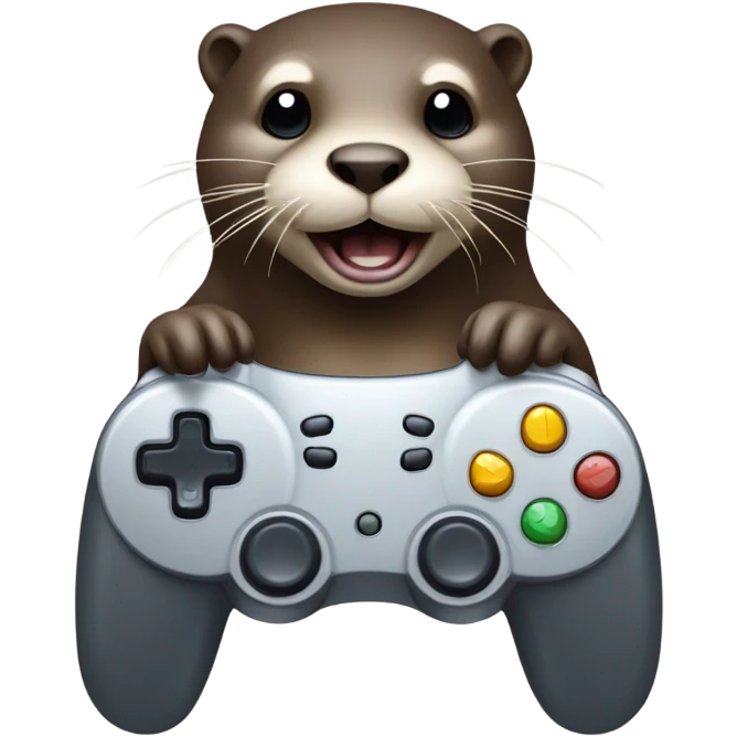 otter grinding in gam emoji
