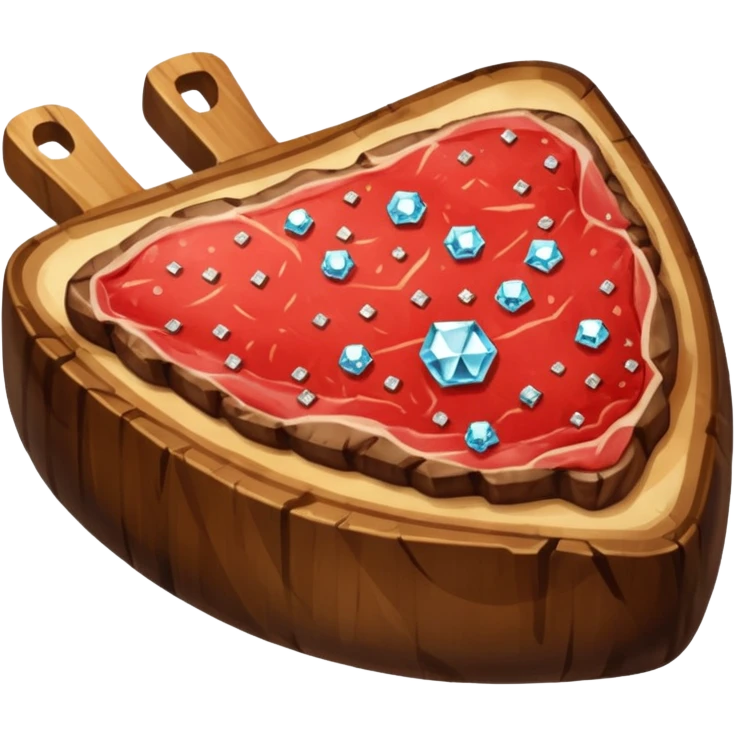 алмазный стейк, no background emoji