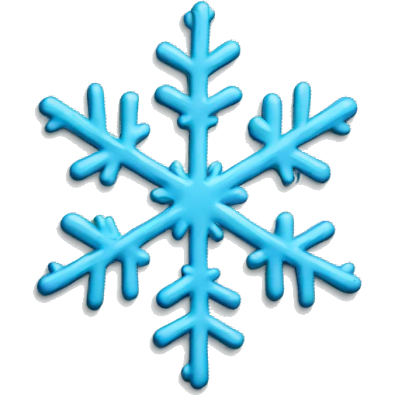 Light blue snowflake emoji