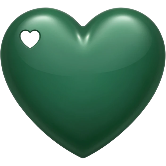 Dark green heart emoji emoji