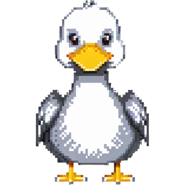 duck with duct tape and a silly face emoji