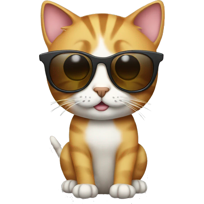 Cat with sunglasses emoji