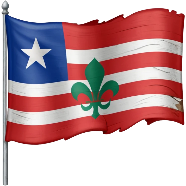 black foot flag (French Algerian) emoji