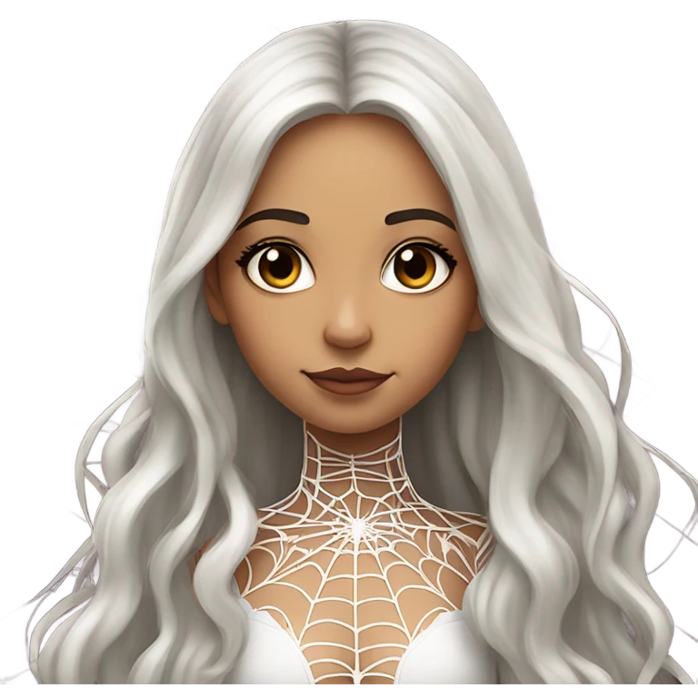 Pretty girl spider emoji