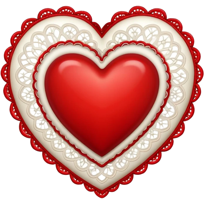 Romantic reddish Valentines vintage aesthetic item emoji